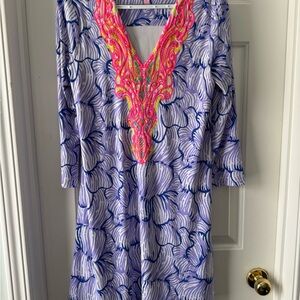 Lilly Pulitzer Bordeaux tunic dress "House of Nemo”